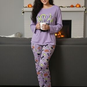 Hot Topic Purple Witchy Vibes Pajama Set